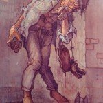 1989, BORRACHO, olo-lienzo,60x40