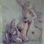 1990, MARGINADOS,oleo-lienzo,60x35