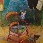 2002-Sobre la silla de Gauguin,   50x40